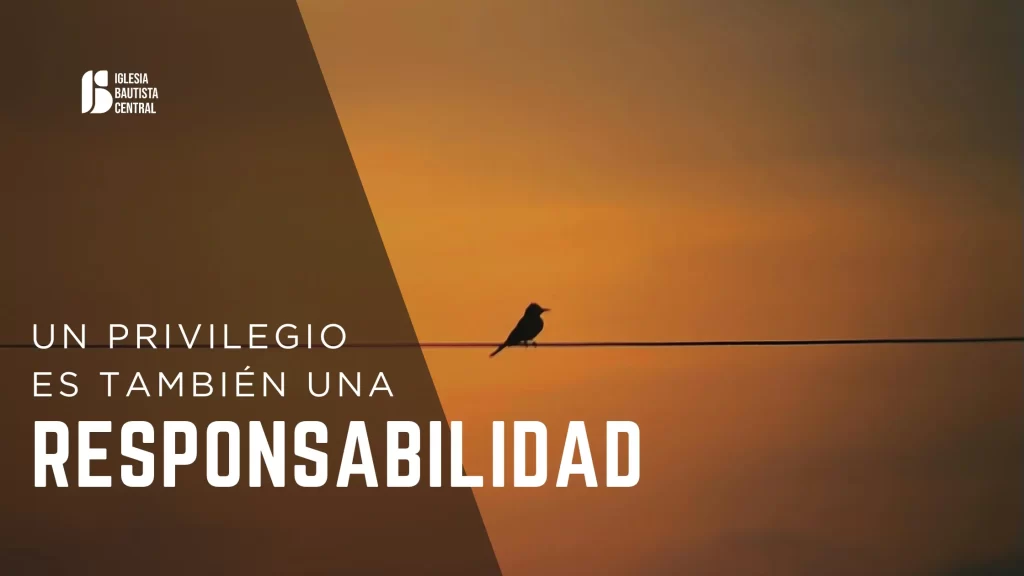 un privilegio es una responsabilidad